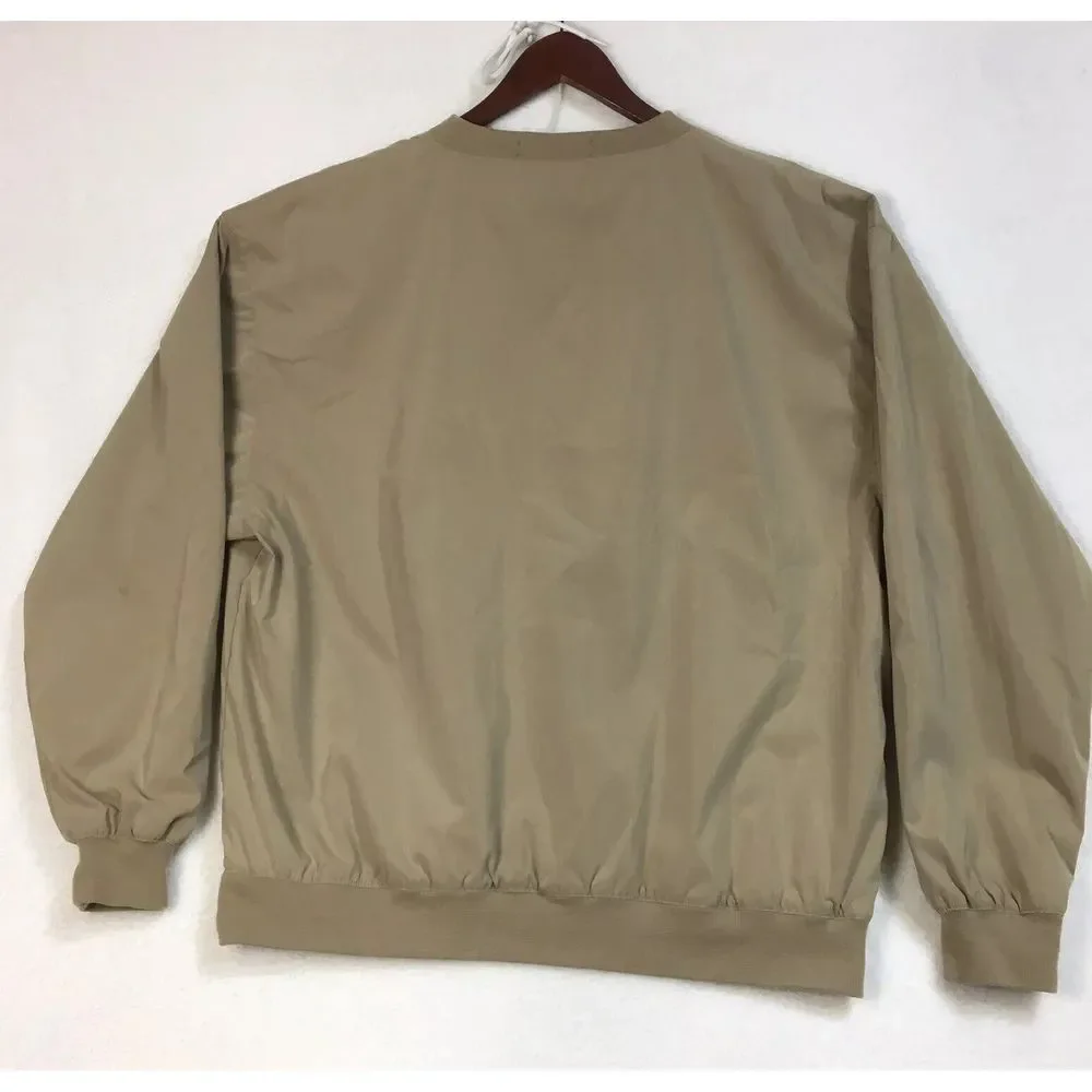Cross Creek Hatteras Windbreaker Mens Sz XL Beige Pullover Nautical - Picture 5 of 8